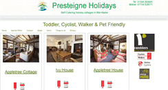 Desktop Screenshot of presteigneholidays.net